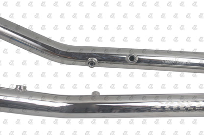SILVER STALLION PERFORMANCE BEND PIPES SILVER FOR ROYAL ENFIELD INTERCEPTOR / GT 650