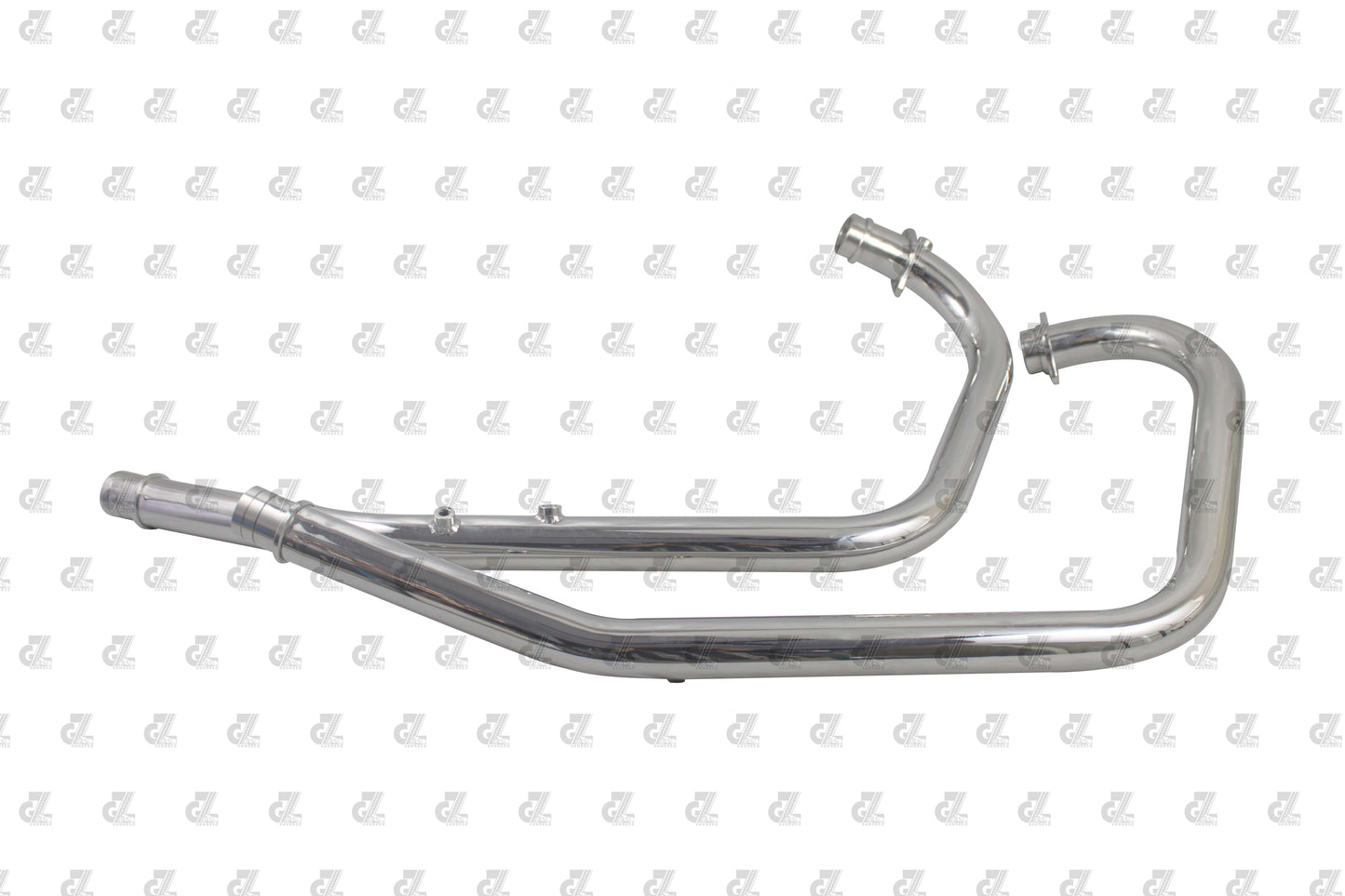 SILVER STALLION PERFORMANCE BEND PIPES SILVER FOR ROYAL ENFIELD INTERCEPTOR / GT 650
