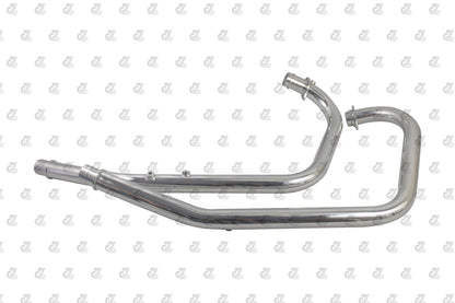 SILVER STALLION PERFORMANCE BEND PIPES SILVER FOR ROYAL ENFIELD INTERCEPTOR / GT 650