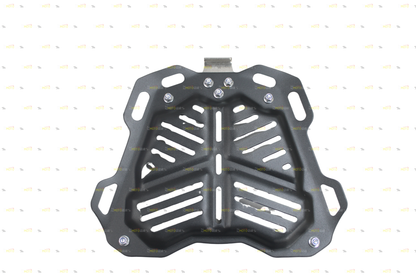 Silver Aluminum Luggage Top Box With Pads 45 LTR Compatible With Universal Motorcycle