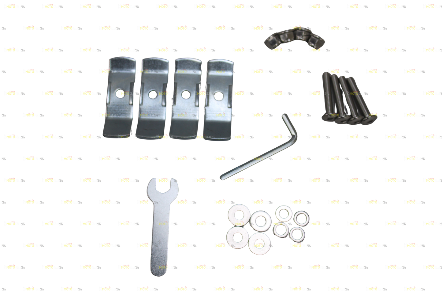 Silver Aluminum Luggage Top Box With Pads 45 LTR Compatible With Universal Motorcycle