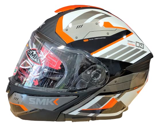 SMK Gullwing Tekker Orange Gloss (GL217) Helmet