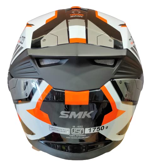 SMK Gullwing Tekker Orange Gloss (GL217) Helmet