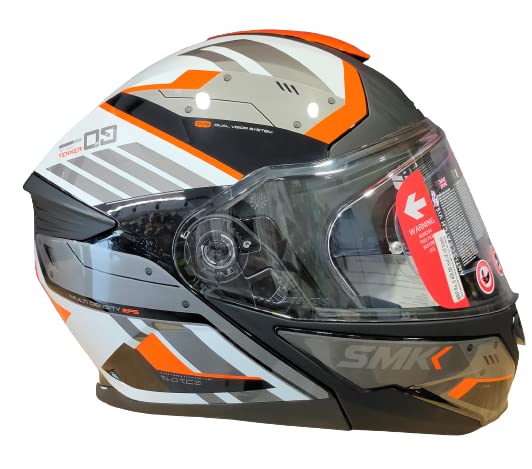 SMK Gullwing Tekker Orange Gloss (GL217) Helmet