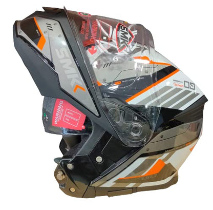 SMK Gullwing Tekker Orange Gloss (GL217) Helmet