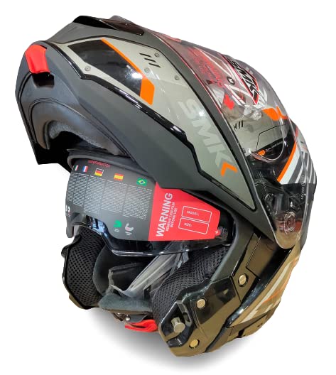 SMK Gullwing Tekker Orange Gloss (GL217) Helmet
