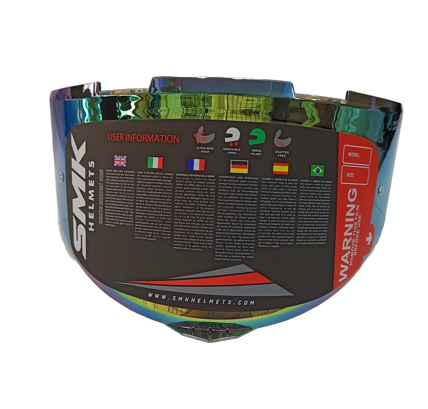 SMK Helmets Typhoon Helmet Visor Color Rainbow