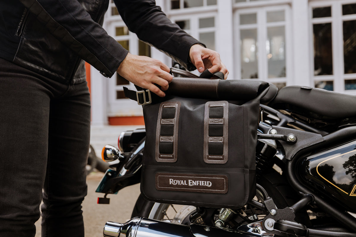 Royal Enfield Classic Soft Panniers - Gray