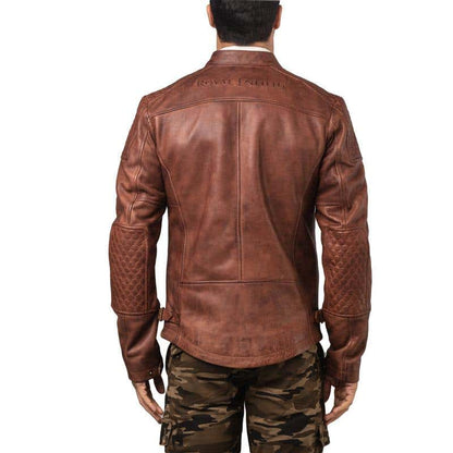 ROYAL ENFIELD SPIRIT MEN'S JACKET BROWN