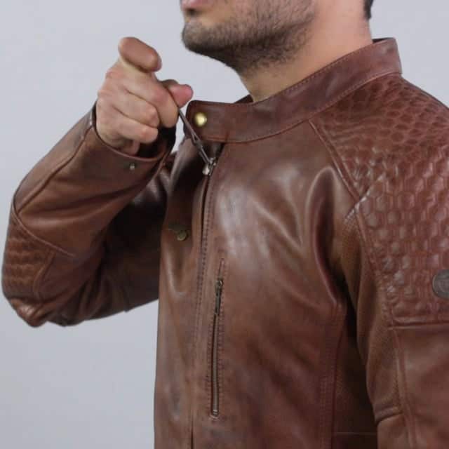 ROYAL ENFIELD SPIRIT MEN'S JACKET BROWN