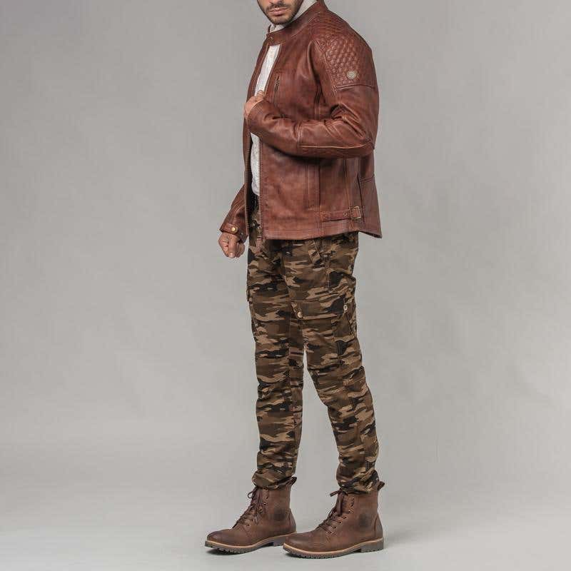 ROYAL ENFIELD SPIRIT MEN'S JACKET BROWN