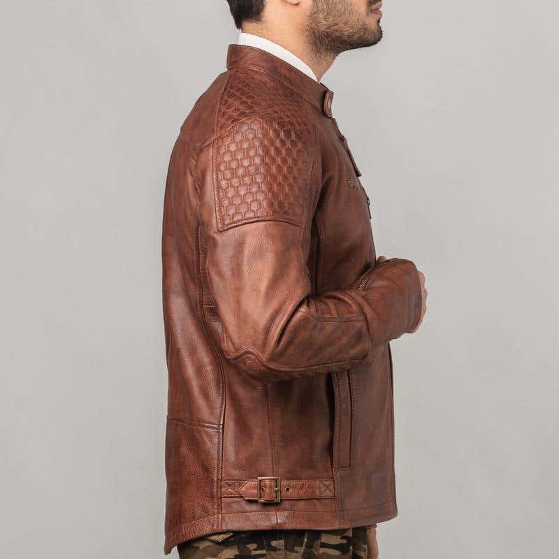 ROYAL ENFIELD SPIRIT MEN'S JACKET BROWN