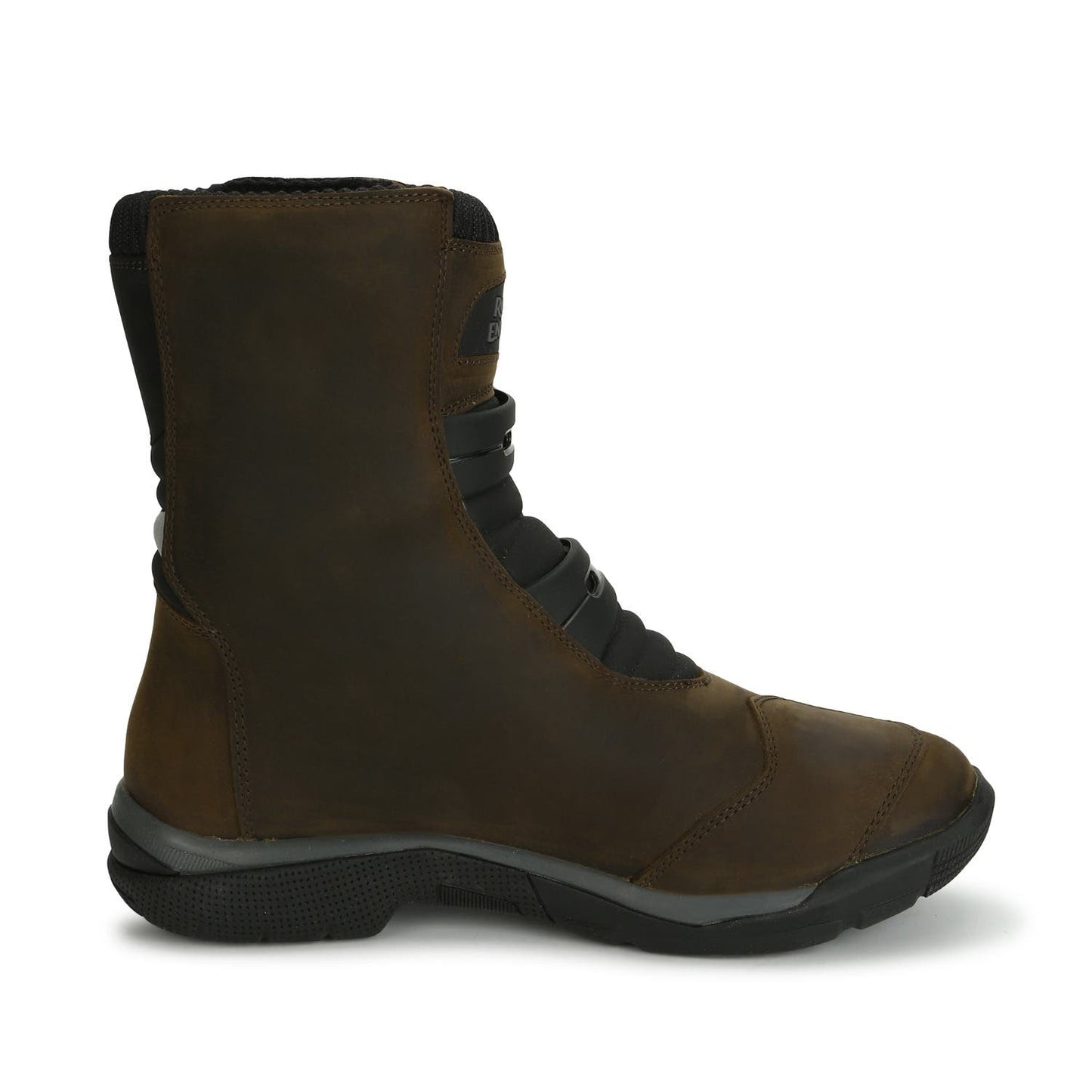 ROYAL ENFIELD STELVIO MID RISE WP RIDING BOOTS BROWN