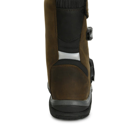 ROYAL ENFIELD STELVIO MID RISE WP RIDING BOOTS BROWN