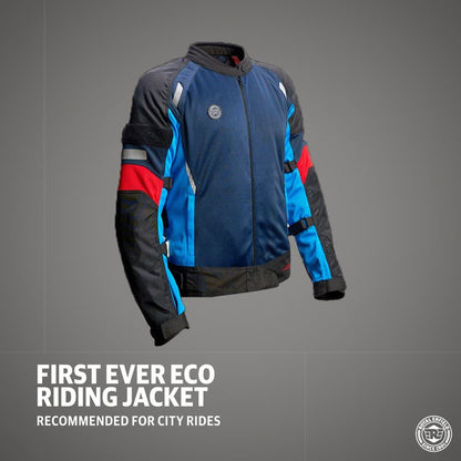 ROYAL ENFIELD STREETWIND ECO FRIENDLY RIDING JACKET BLUE