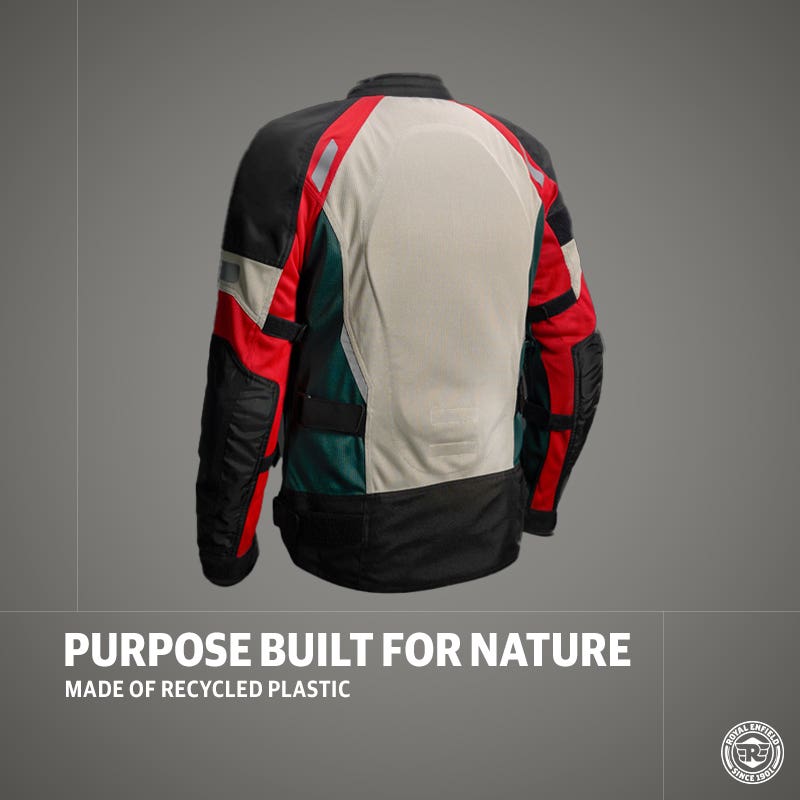 ROYAL ENFIELD STREETWIND ECO FRIENDLY RIDING JACKET OFF WHITE