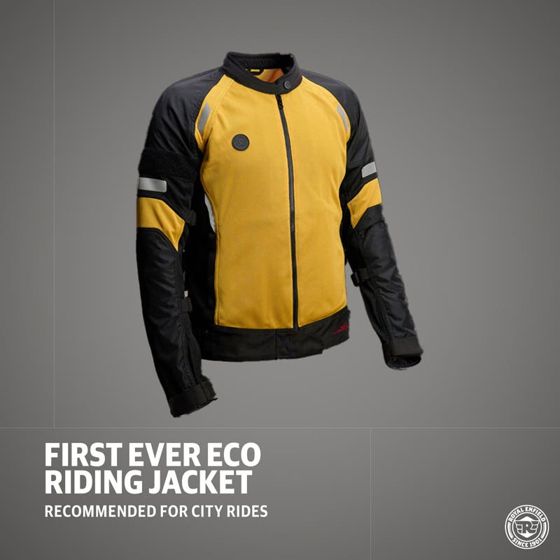 ROYAL ENFIELD STREETWIND ECO FRIENDLY RIDING JACKET YELLOW