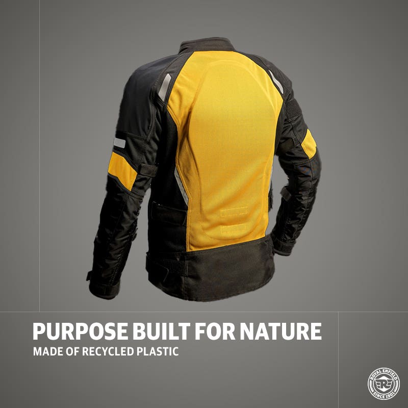 ROYAL ENFIELD STREETWIND ECO FRIENDLY RIDING JACKET YELLOW