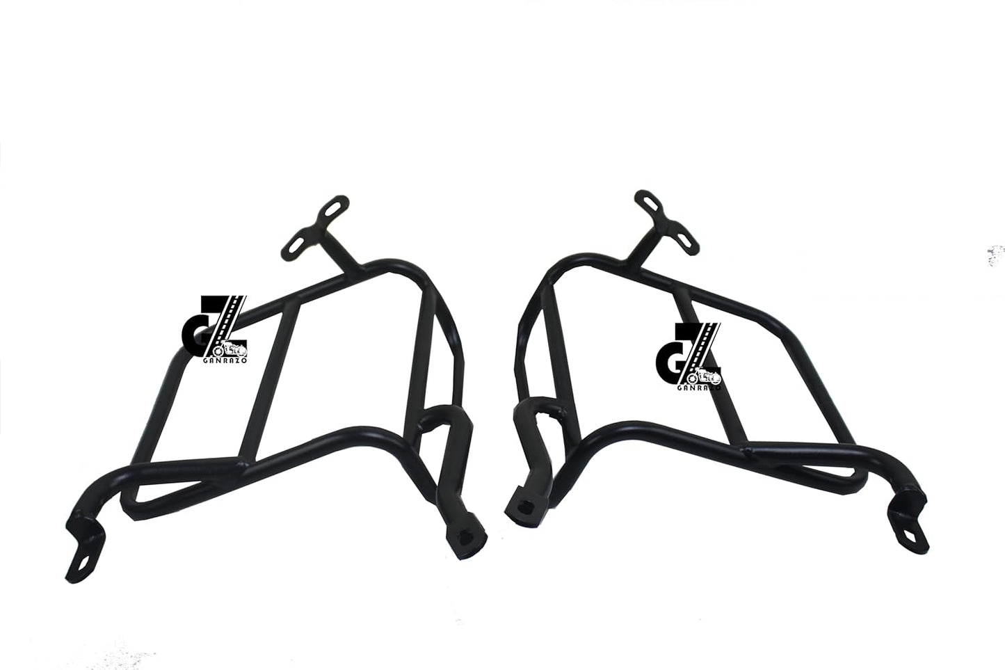 Black Canvas Pannier Bag Pair With Saddle Stay Pair Fit for Royal Enfield Old Classic 350/500