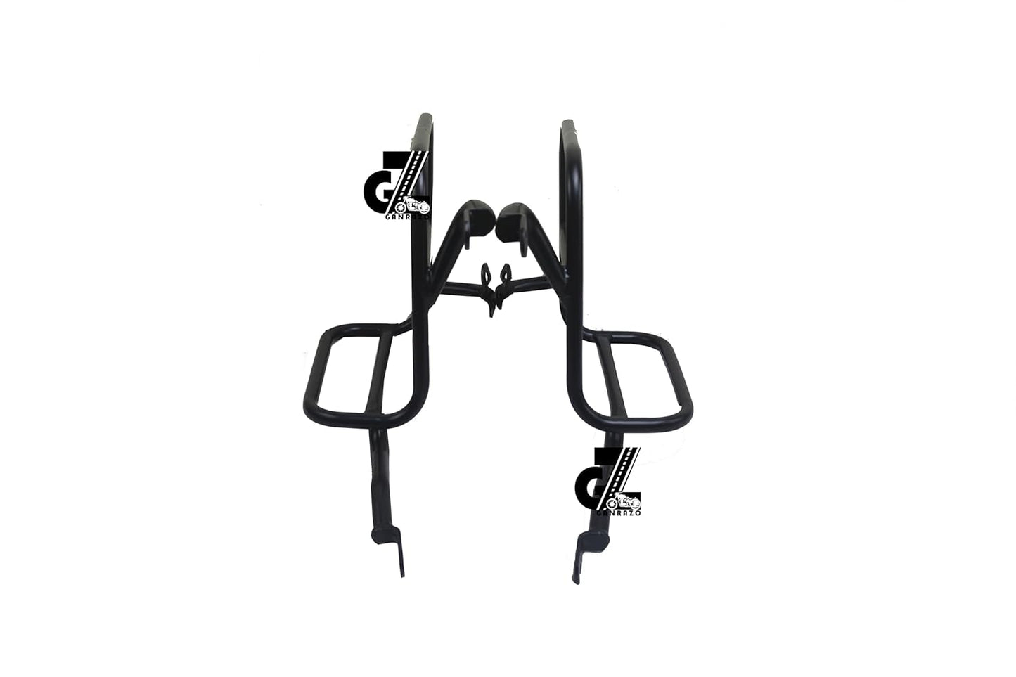 Black Canvas Pannier Bag Pair With Saddle Stay Pair Fit for Royal Enfield Old Classic 350/500