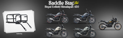 Black Saddle Stay Pair Right & Left Side Fit for Royal Enfield New Himalayan 450