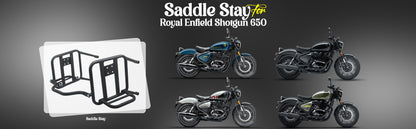 Black Saddle Stay Pair Right & Left Side Fit for Royal Enfield Shotgun 650