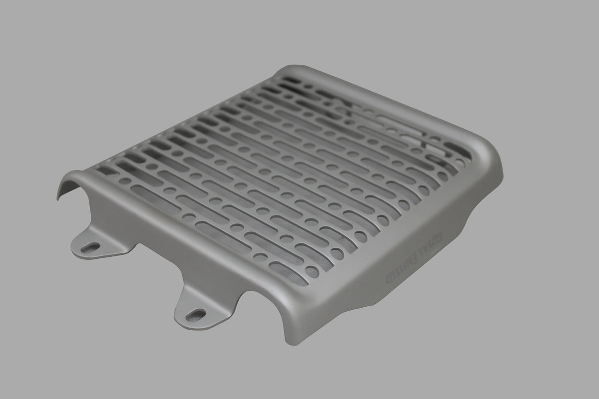 Royal Enfield Silver Oil Cooler Guard - Aluminium