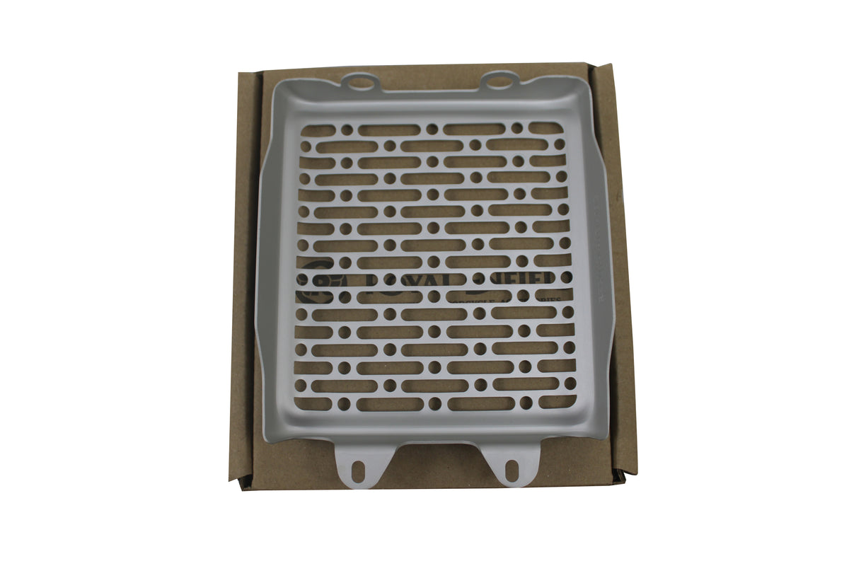 Royal Enfield Silver Oil Cooler Guard - Aluminium