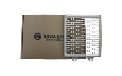 Royal Enfield Silver Oil Cooler Guard - Aluminium