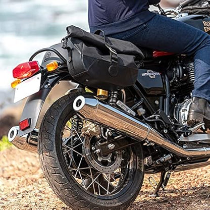 Royal Enfield Black Soft Panniers For Interceptor 650, Continental GT 650