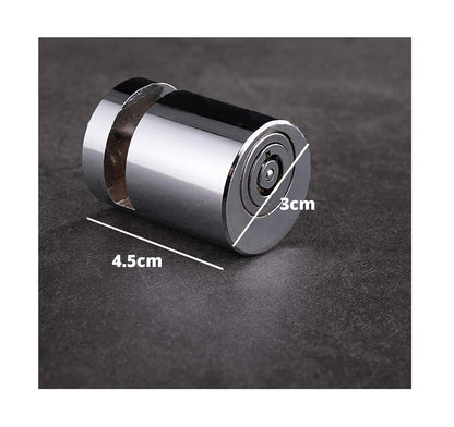 Stainless Steel Heavy Duty Painted Finish Disc Brake Anti Theft 7mm Pin Wheel Locking Security Lock for Bike and Motorcycle (Chrome)