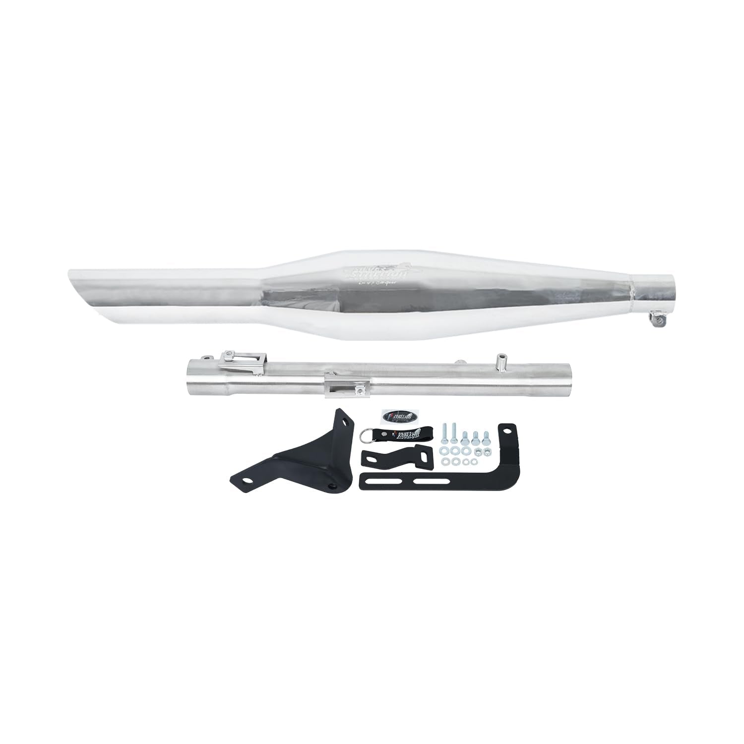 Stallion Sporty Performance Silencer Exhaust Silver For New Classic Reborn & Meteor 350