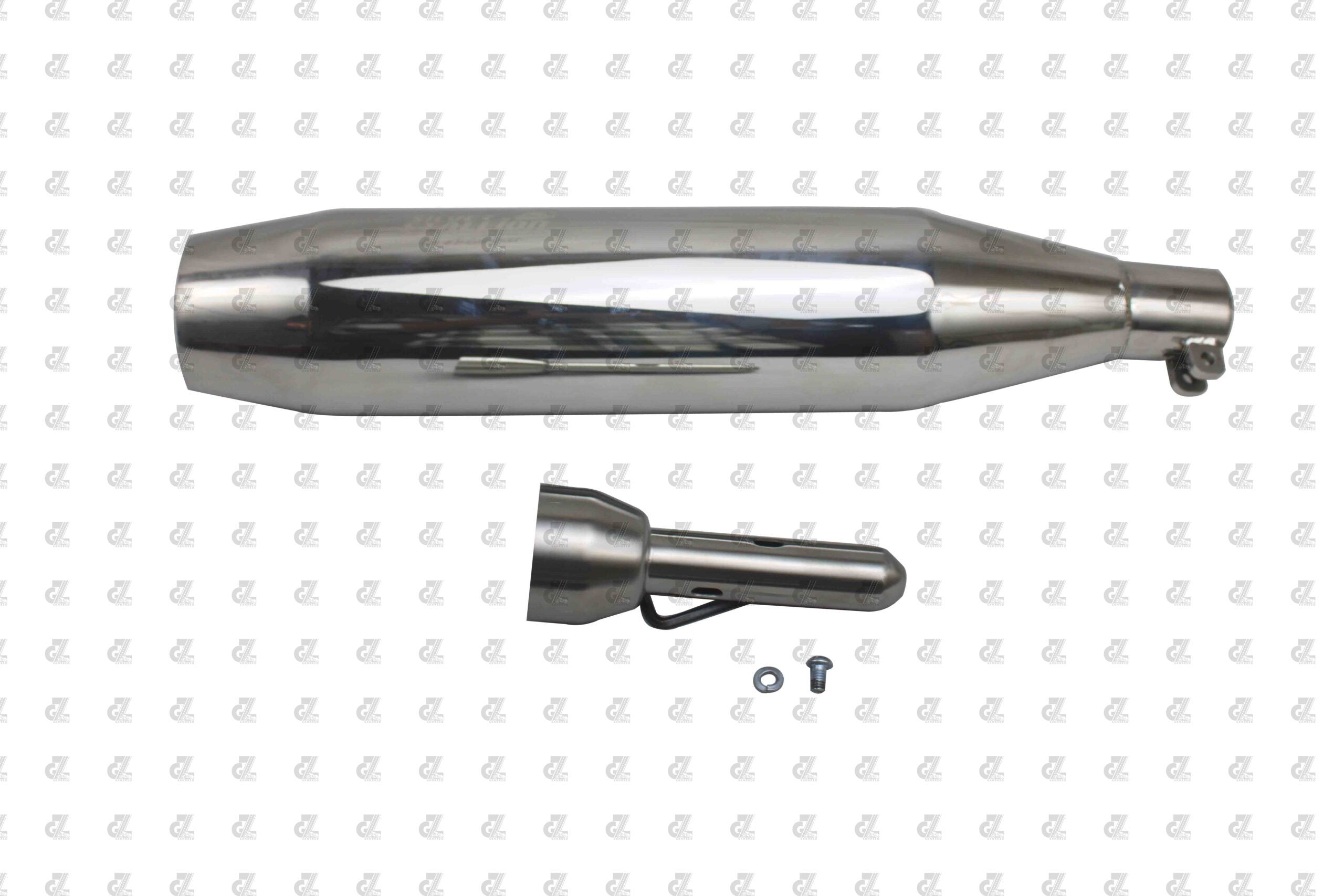 Silver Stallion Performance Drift Silencer Exhaust Silver For Honda H'ness CB350