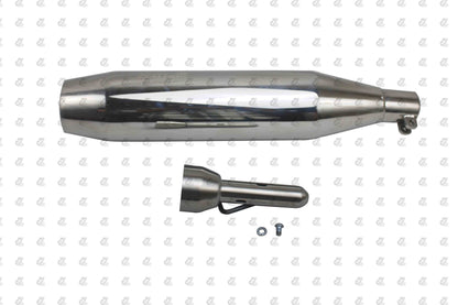Silver Stallion Performance Drift Silencer Exhaust Silver For Honda H'ness CB350