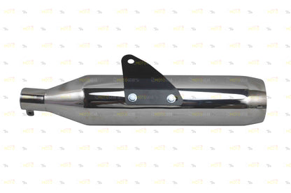 Stallion Performance Silencer Exhaust Silver For Himalayan 411 & Scram 411 /440
