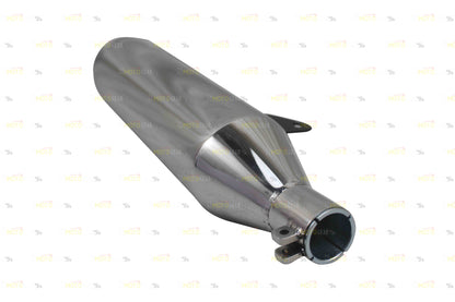 Stallion Performance Silencer Exhaust Silver For Himalayan 411 & Scram 411 /440