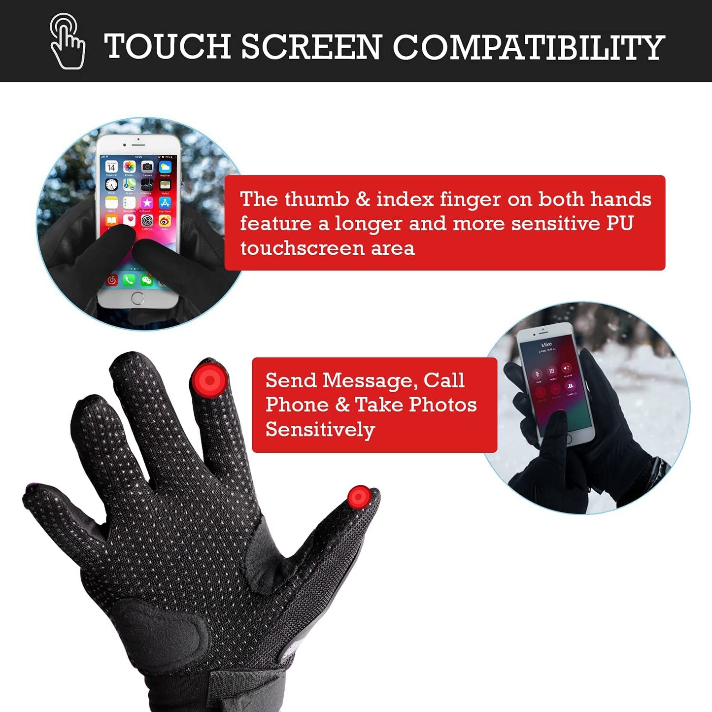 Steelbird Polyester Full Finger Bike Riding Gloves With Touch Screen Sensitivity At Thumb & Index Finger, Protective Off-Road Motorbike Racing Black & Grey