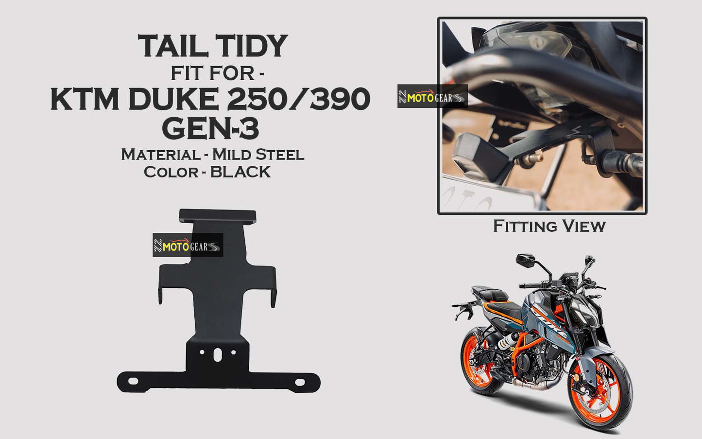 Moto Torque Tail Tidy For KTM Duke 250/390 Gen-3