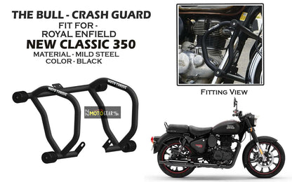 MOTO TORQUE THE BULL CRASH GUARD FOR ROYAL ENFIELD NEW CLASSIC 350 REBORN