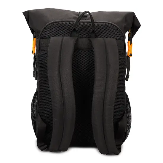 ROYAL ENFIELD THIK & THIN STRIPES ROLL TOP BACKPACK YELLOW