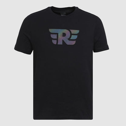 ROYAL ENFIELD THROTTLE REFLECTIVE T SHIRT BLACK
