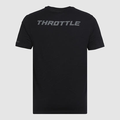 ROYAL ENFIELD THROTTLE REFLECTIVE T SHIRT BLACK