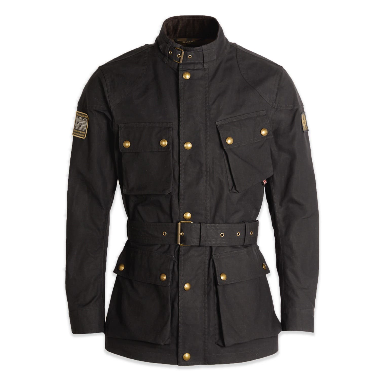 ROYAL ENFIELD TRIALMASTER WAXED COTTON MEN'S JACKET BLACK