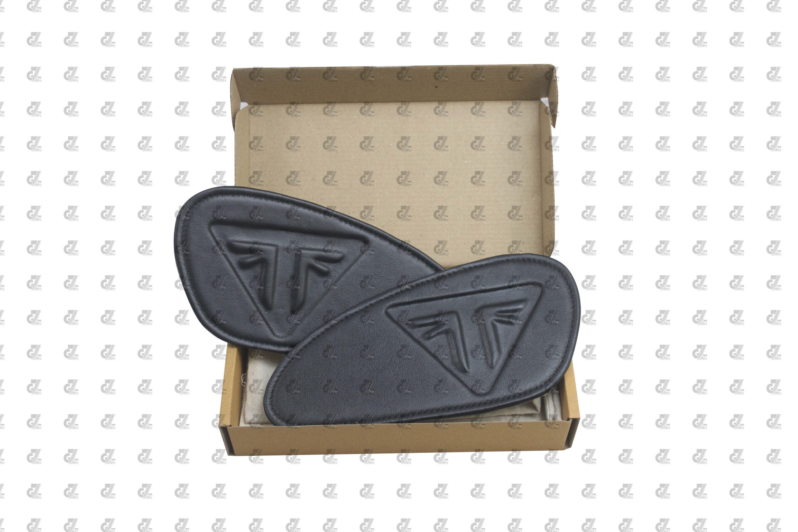 BLACK TANK PAD GENUINE LEATHER FOR TRIUMPH SPEED & SCRAMBLER 400