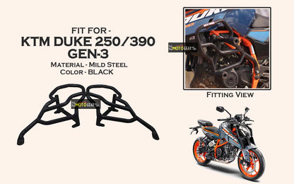 Moto Torque Thor Crash Guard With Slider For KTM duke 250/390 Gen3