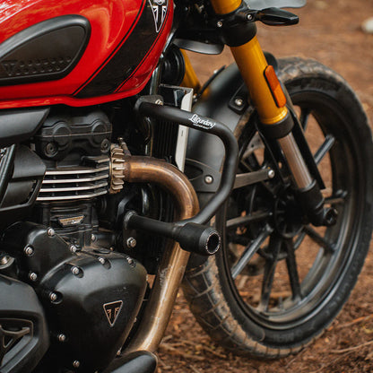 Legundary Triumph Scrambler 400 X Hector Crash Guard Black