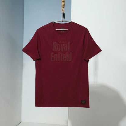 ROYAL ENFIELD URBAN EDGE T SHIRT BURGUNDY