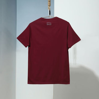 ROYAL ENFIELD URBAN EDGE T SHIRT BURGUNDY