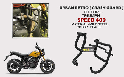 MOTO TORQUE CRASH GUARD URBAN RETRO FOR TRIUMPH SPEED & SCRAMBLER 400