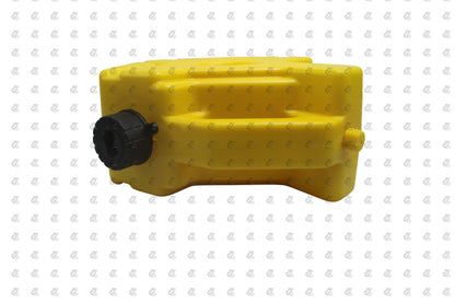 Universal 5 Liter Fuel Jerry Can With Clamp and Cap 1 Pair Yellow For Universal Motorcycle Fuel Container Heavy Duty construction for Petrol/diesel/kerosene Storage